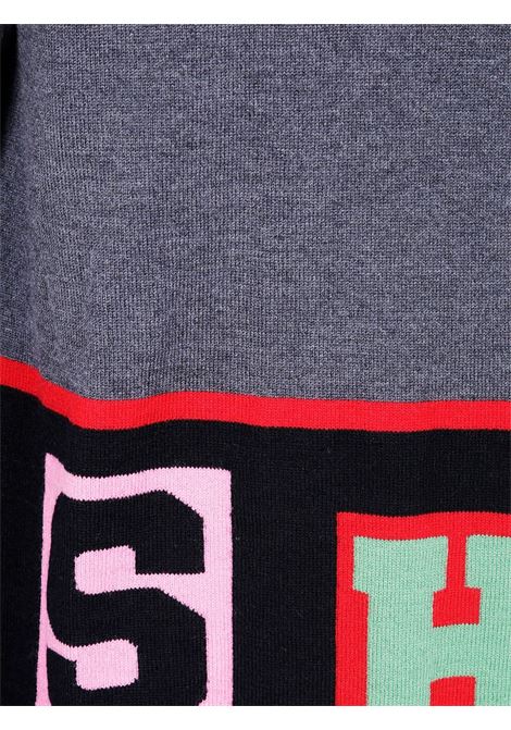 Maglione grigio medio con intarsio COMME DES GARCONS SHIRT | FP-N001-W253