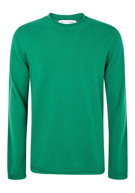 Maglione verde girocollo COMME DES GARCONS SHIRT | FP-N007-W252