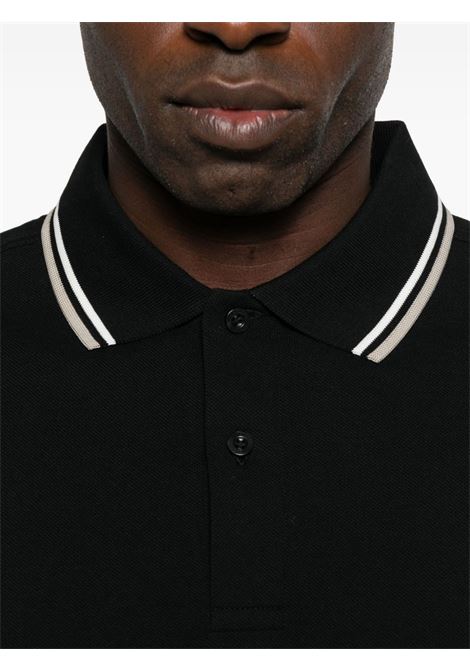 Polo cotone piquet nera COMME DES GARCONS SHIRT | FP-T502-W251