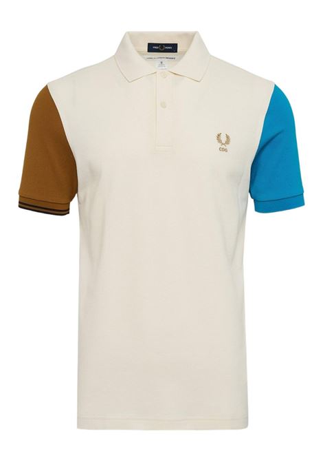 Polo cotone piquet bianco COMME DES GARCONS SHIRT | FP-T503-W251