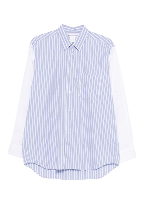 Camicia cotone a righe bianco/blu COMME DES GARCONS SHIRT | FZ-B157-PER2