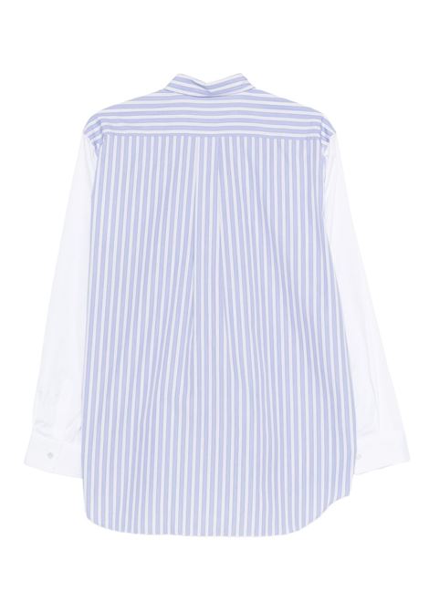 Camicia cotone a righe bianco/blu COMME DES GARCONS SHIRT | FZ-B157-PER2