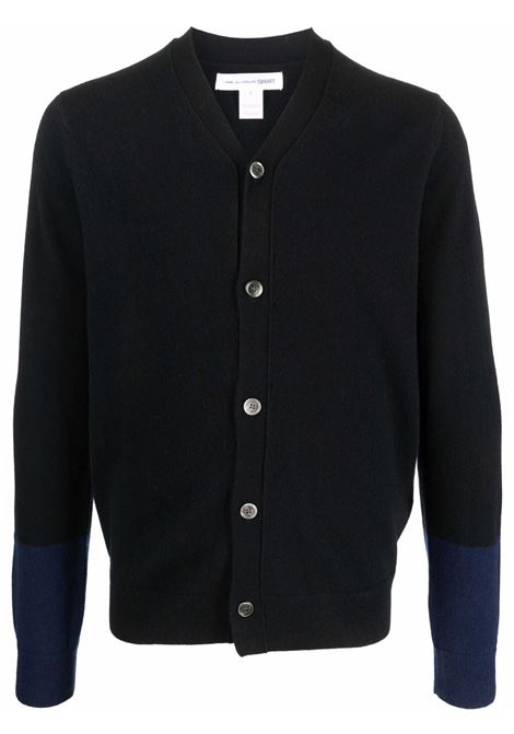 Cardigan in lana nero COMME DES GARCONS SHIRT | FZ-N109-PER1