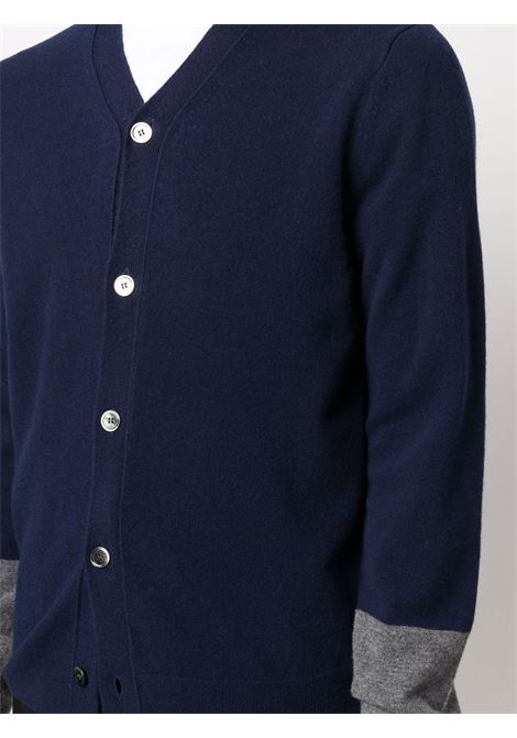 Cardigan in lana blu COMME DES GARCONS SHIRT | FZ-N109-PER2