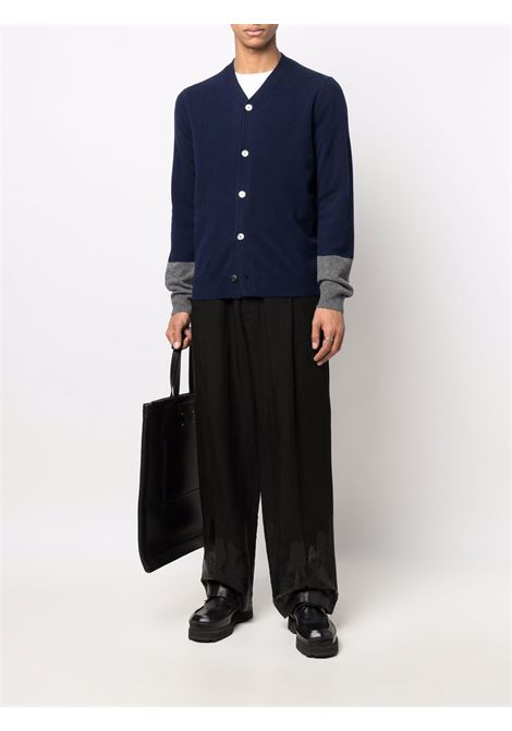 Cardigan in lana blu COMME DES GARCONS SHIRT | FZ-N109-PER2