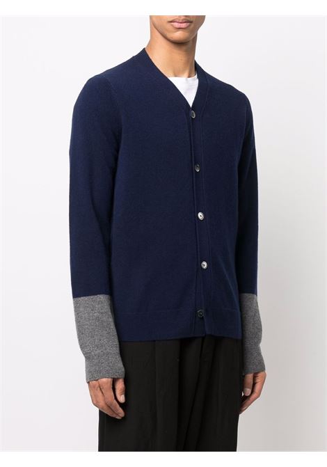 Cardigan in lana blu COMME DES GARCONS SHIRT | FZ-N109-PER2