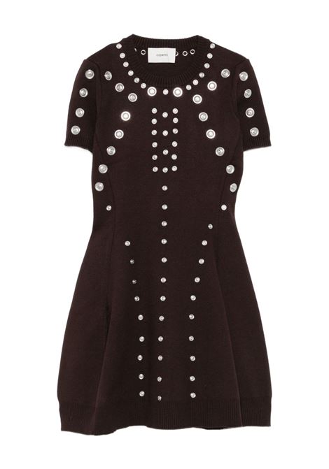 Miniabito marrone con clips COPERNI | COPML164Y3019BRW