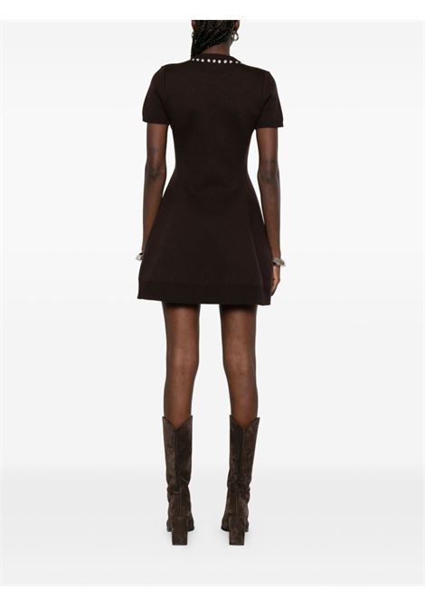 Miniabito marrone con clips COPERNI | COPML164Y3019BRW