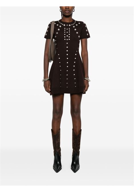 Miniabito marrone con clips COPERNI | COPML164Y3019BRW