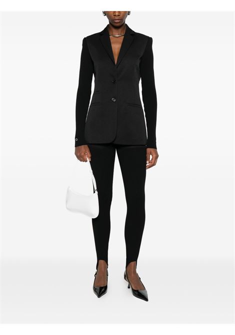 Pantaloni ibridi in cotone gabardine a costine nero COPERNI | COPP138F3004BLK