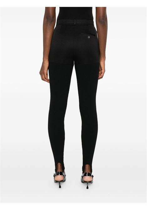 Pantaloni ibridi in cotone gabardine a costine nero COPERNI | COPP138F3004BLK