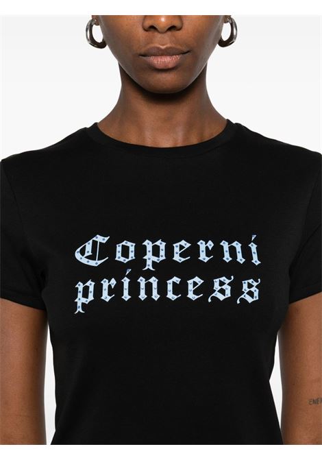 T-shirt in cotone nero COPERNI | DJS07F5017BLKBLU
