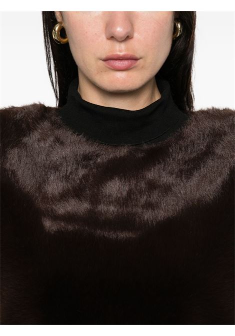 Gilet pelliccia ecomarrone DARKPARK | WJA23-FLT070080