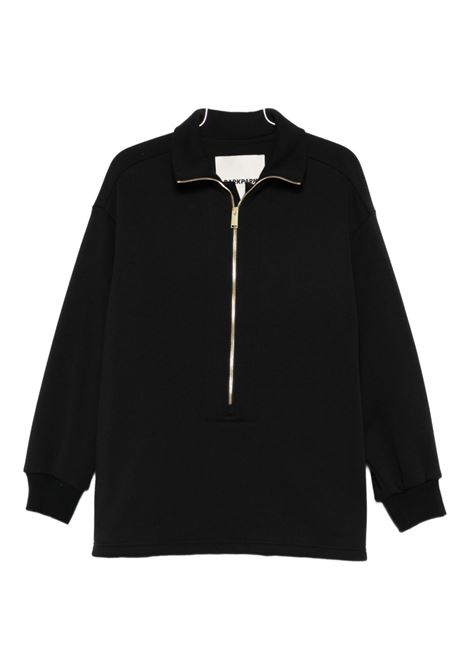Maglia mezzocollo in felpa nera DARKPARK | WJE10-FAC1220099