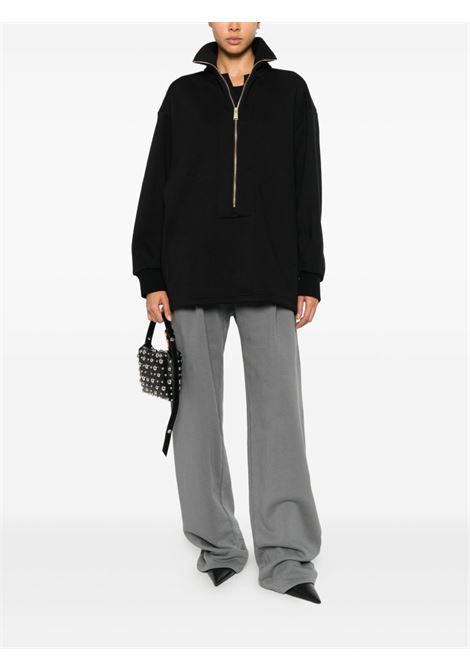 Maglia mezzocollo in felpa nera DARKPARK | WJE10-FAC1220099