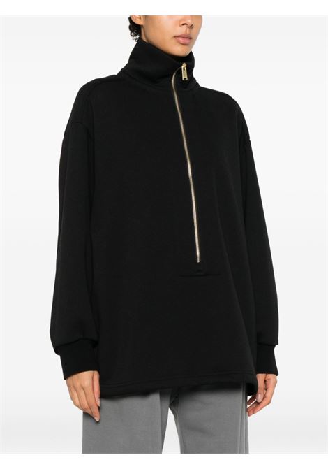 Maglia mezzocollo in felpa nera DARKPARK | WJE10-FAC1220099