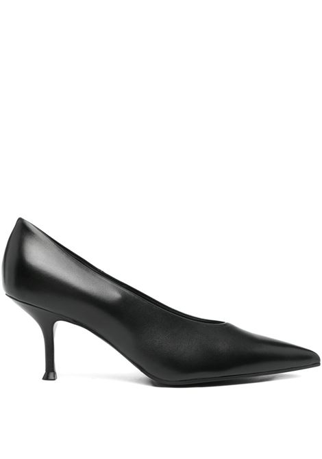 Decolté in pelle nero LELLA BALDI | LE2655-GUANTINONERO