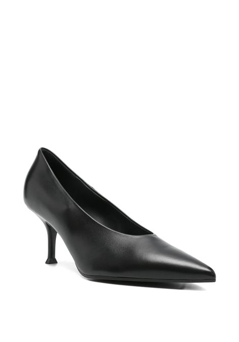 Decolté in pelle nero LELLA BALDI | LE2655-GUANTINONERO