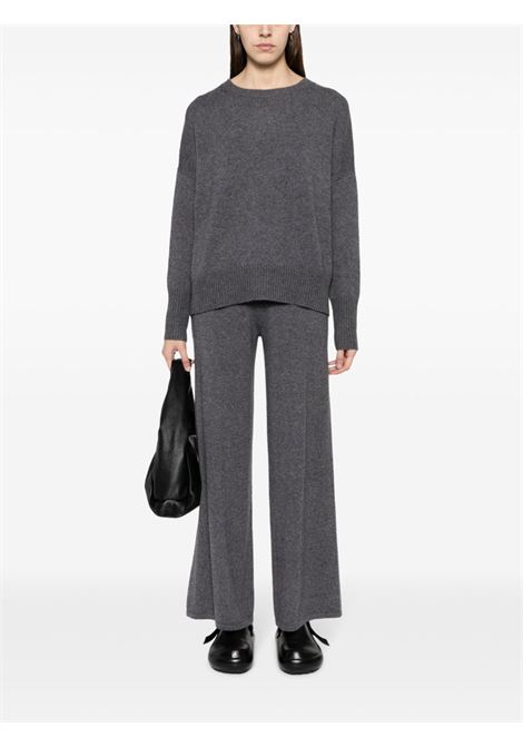 Grey crew neck sweater LISA YANG | 201726-MILAGRAPHITE