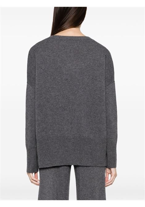 Grey crew neck sweater LISA YANG | 201726-MILAGRAPHITE