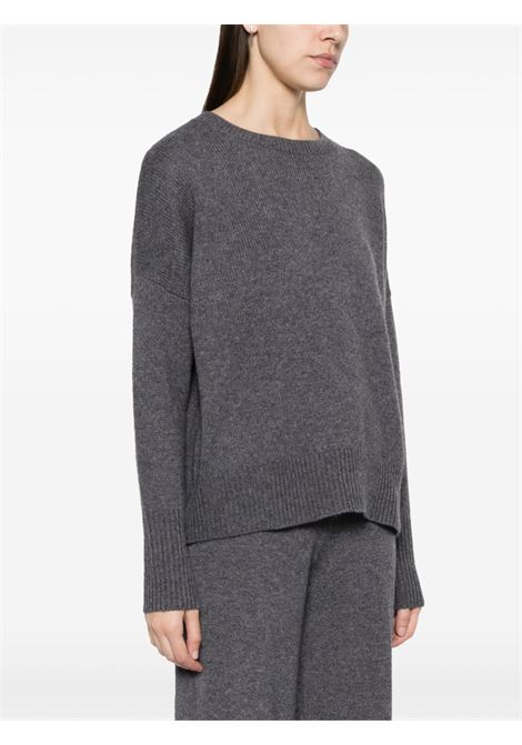 Grey crew neck sweater LISA YANG | 201726-MILAGRAPHITE