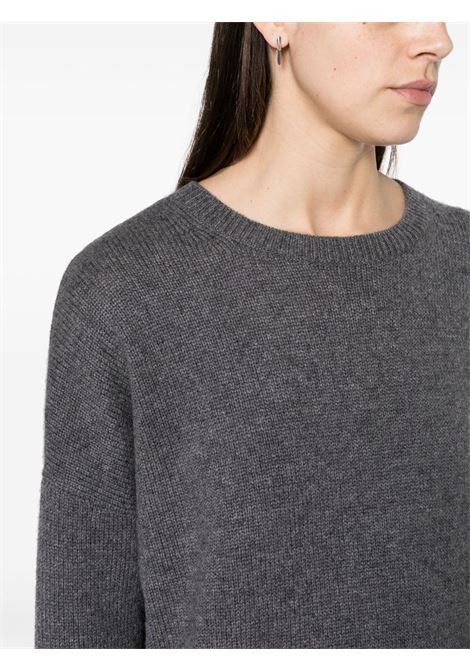 Grey crew neck sweater LISA YANG | 201726-MILAGRAPHITE