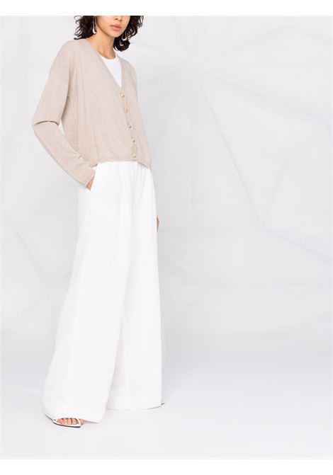 Sand-colored cashmere wool cardigan LISA YANG | 202037-ABBYSAND