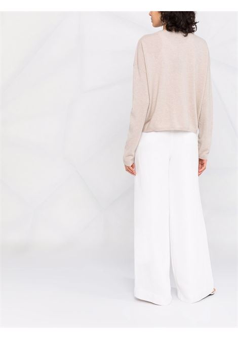 Sand-colored cashmere wool cardigan LISA YANG | 202037-ABBYSAND