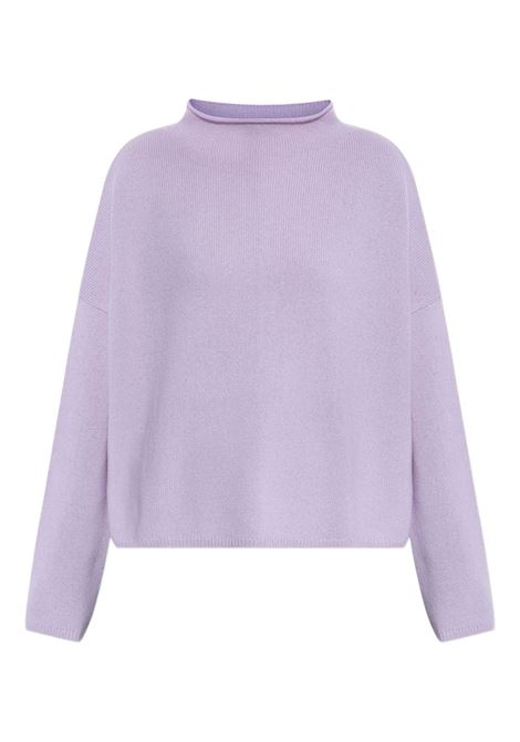 Lilac crew neck sweater LISA YANG | 202160-SANDYLAVENDER DEW