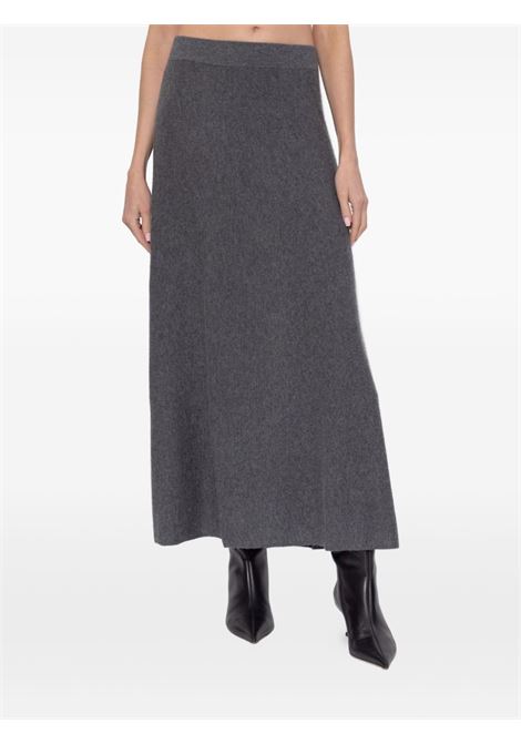 Gonna longuette in lana grigio LISA YANG | 2025337-TORIEGRAPHITE