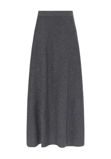 Gonna longuette in lana grigio LISA YANG | 2025337-TORIEGRAPHITE