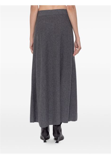 Gonna longuette in lana grigio LISA YANG | 2025337-TORIEGRAPHITE