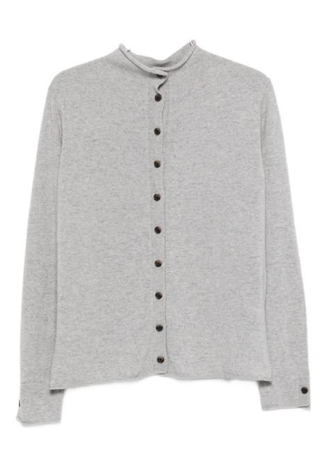 Gray wool cardigan LISA YANG | 2025340-CATRINEDOVE GREY