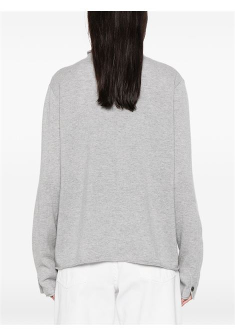 Gray wool cardigan LISA YANG | 2025340-CATRINEDOVE GREY