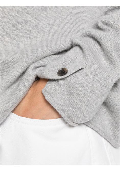 Gray wool cardigan LISA YANG | 2025340-CATRINEDOVE GREY