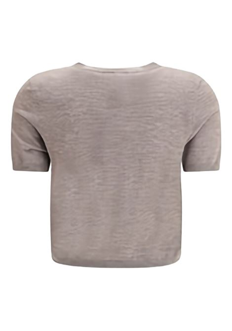 Taupe cashmere wool cardigan LISA YANG | 2025360-CHARLOTTEDEEP TRUFFLE