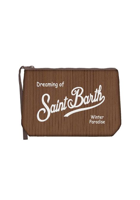 Pouch Aline cordury marrone MC2 | ALINE CORDUROY18 EMB