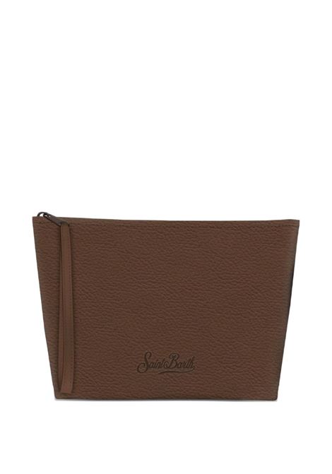 Pouch Aline pelle marrone MC2 | ALINE POUCH-GRAIN LEATHER SB18