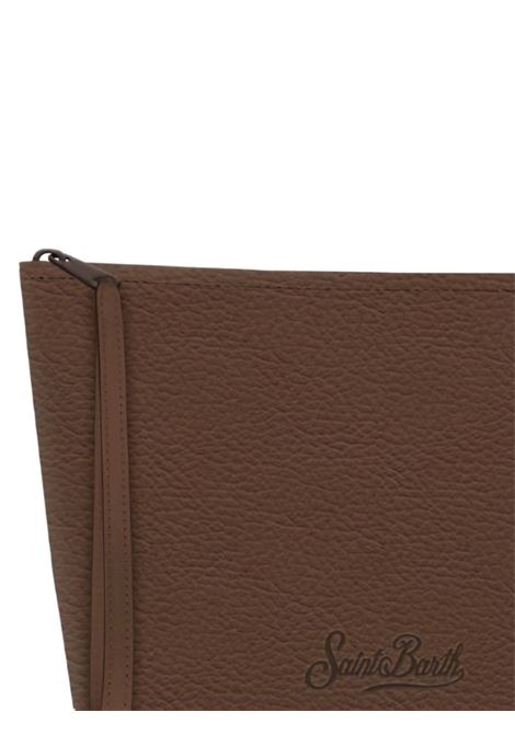 Pouch Aline pelle marrone MC2 | ALINE POUCH-GRAIN LEATHER SB18