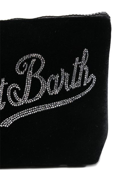 Pouch Aline velvet strass nera MC2 | ALINE VELVET-STRASS00