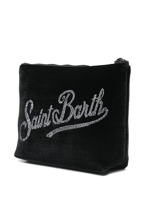 Pouch Aline velvet strass nera MC2 | ALINE VELVET-STRASS00
