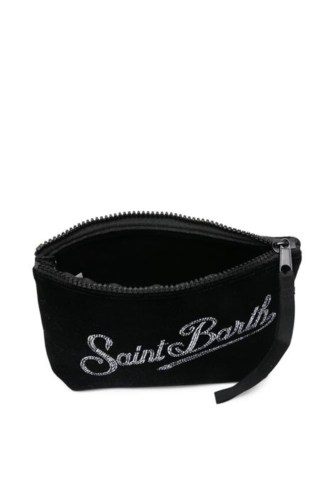 Pouch Aline velvet strass nera MC2 | ALINE VELVET-STRASS00