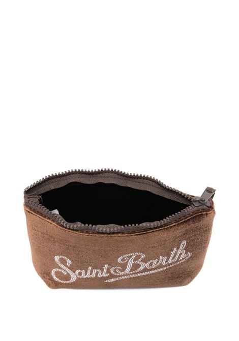 Pouch Aline velvet strass marrone MC2 | ALINE VELVET-STRASS19