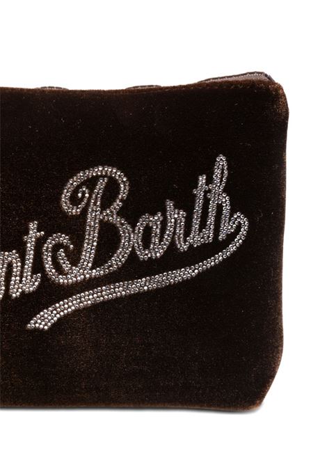 Pouch Aline velvet strass marrone MC2 | ALINE VELVET-STRASS19