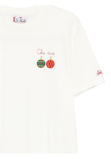 Arnott T-shirt bianca MC2 | ARNOTT-DUE PALLE10I EMB