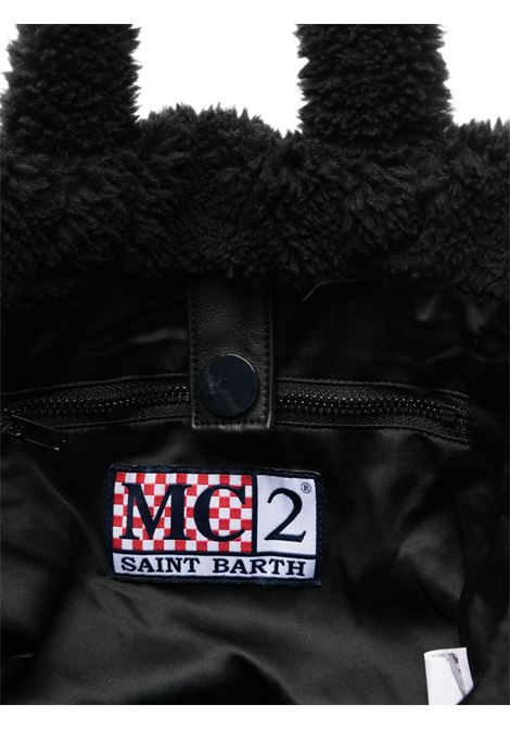 Borsa colette in eco-pellicia nera MC2 | COLETTE SOFT FUR0015 EMB