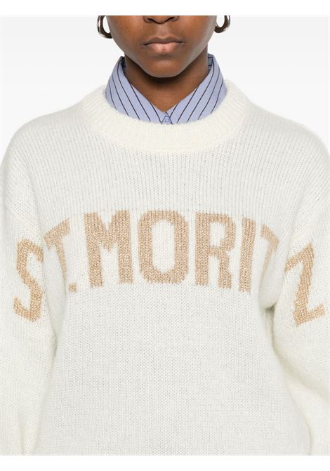 Maglione girocollo lana bianco MC2 | DANYA-ST MORITZ10OR