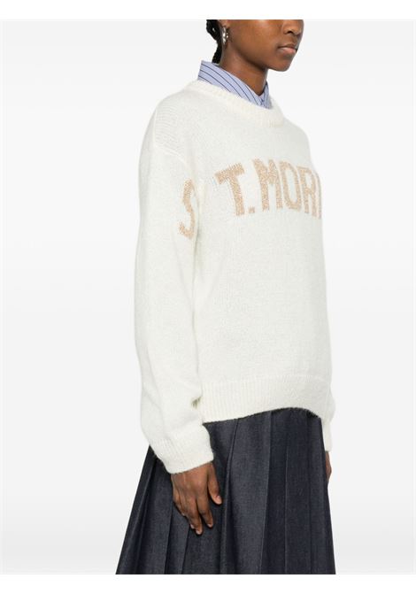 Maglione girocollo lana bianco MC2 | DANYA-ST MORITZ10OR