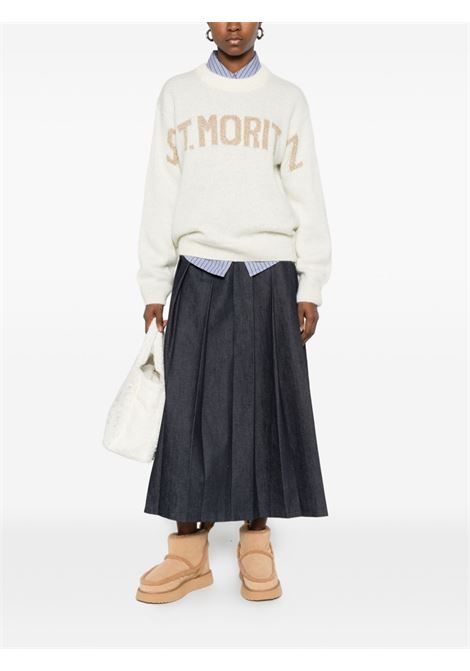Maglione girocollo lana bianco MC2 | DANYA-ST MORITZ10OR