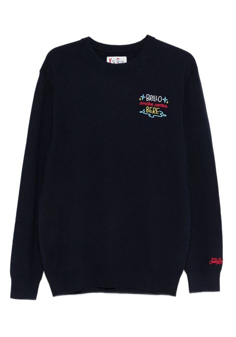 Maglione girocollo lana blu MC2 | HERON LIGHT EMBRY-BRILLO SENZA BERE61